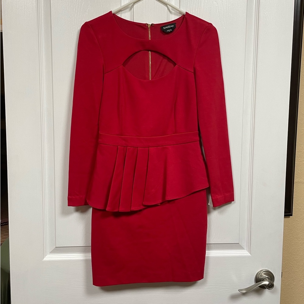 LIKE NEW Bebe Longsleeve mini dress